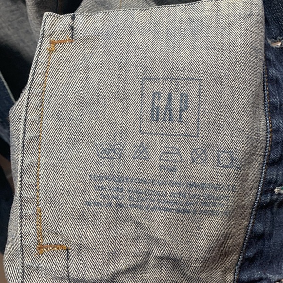 Vintage 90s Gap Men’s Small Dark Blue Jean Jacket - Picture 5 of 6